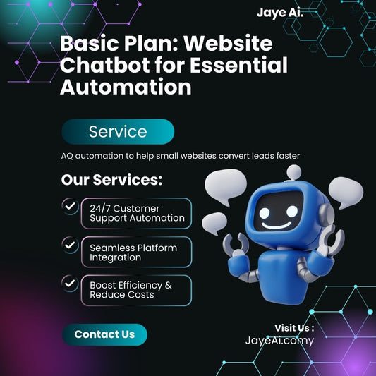 Basic Plan – Website Chatbot for Essential Automation